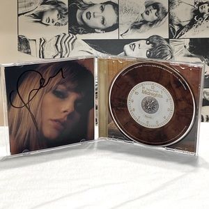 Taylor Swift Signed Midnights CD - Mahogany Edition